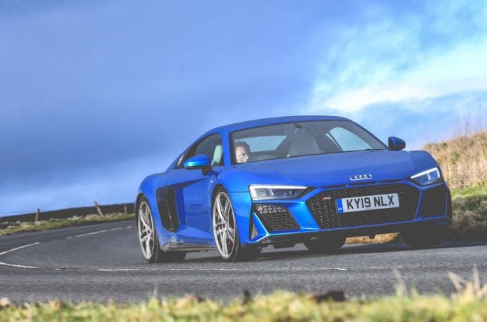 aria-label="hardcore audi r8 green hell hinted in patent filing"
