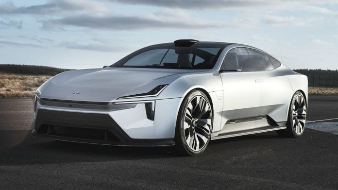 New Polestar Precept: futuristic Tesla Model S rival detailed in new images 1 aria-label="new polestar precept futuristic tesla model s rival detailed in new images"